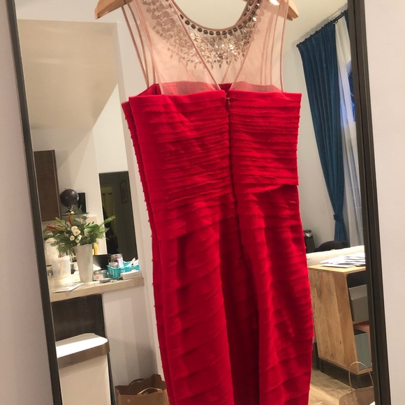 BCBGMAXAZRIA red dress size 6 - Picture 2 of 7